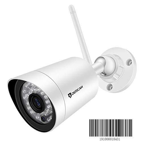 Vision Nocturne Dericam 1080P Caméra IP sans Fil Zoom Optique 4X Panoramique / Inclinaison / Zoom Carte Mémoire 32 Go Préinstallée Caméra de Sécurité étanche en Extérieure WiFi PTZ 